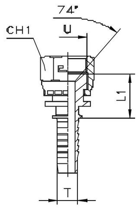 Фитинг DN 25 JIC (Г) 1.5/16