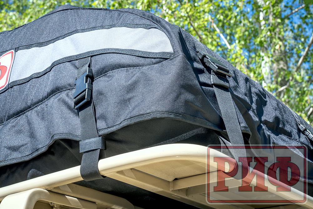 Бокс автомобильный на крышу мягкий (98x73.5x32 см) РИФ