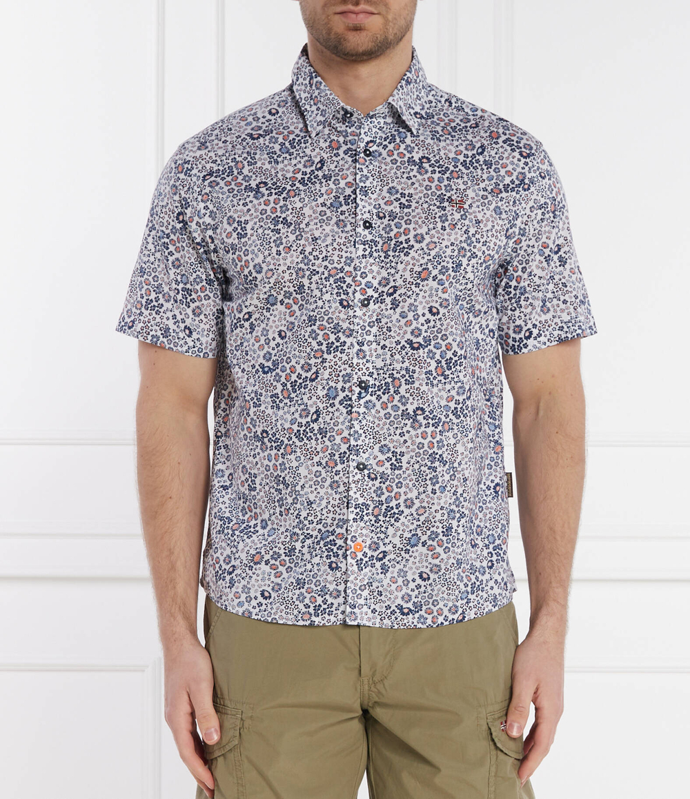 Рубашка G-RONGE SS AOP Napapijri - темно-синий(NP0A4HX1)