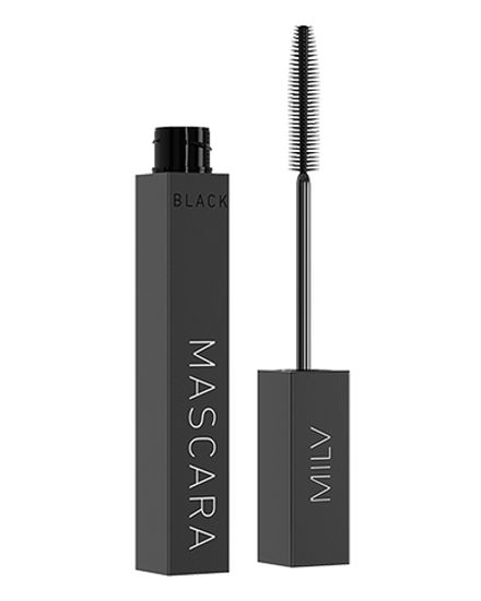 Milv Тушь для ресниц чёрная Тон 01, силиконовая кисть, 8 мл