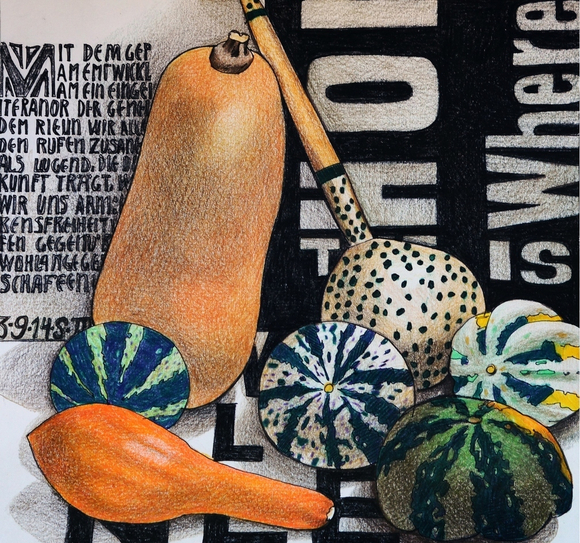 Репродукция на фотобумаге "Тыквы"