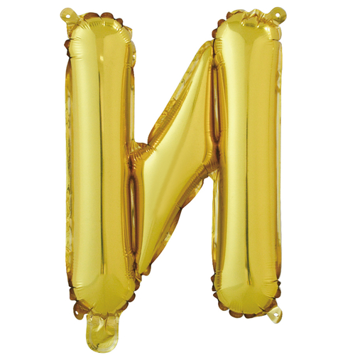 Фольгированная буква И (16''/41 см) золото