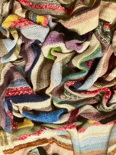 Плед ручной работы (пряжа Италия /кашемир,меринос, ангора, шелк, альпака, мохер. верблюд) р-р 120х170 см вес 900г