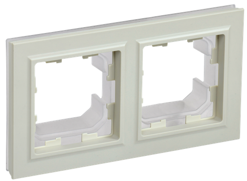 BRITE Рамка 2-местная IP44 РУ-2-БрКр-44 бежевый IEK