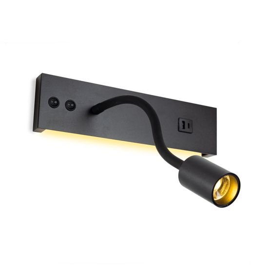 CL704471 Декарт Черный Св-к Настенный с USB