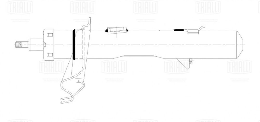 Стойка Ford Kuga (12-) перед. лев. газомасл. (TRIALLI)