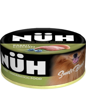 Нюх (NUH) беззерновой влажный для взрослых собак мелких пород кролик и цыплёнок 100гр.