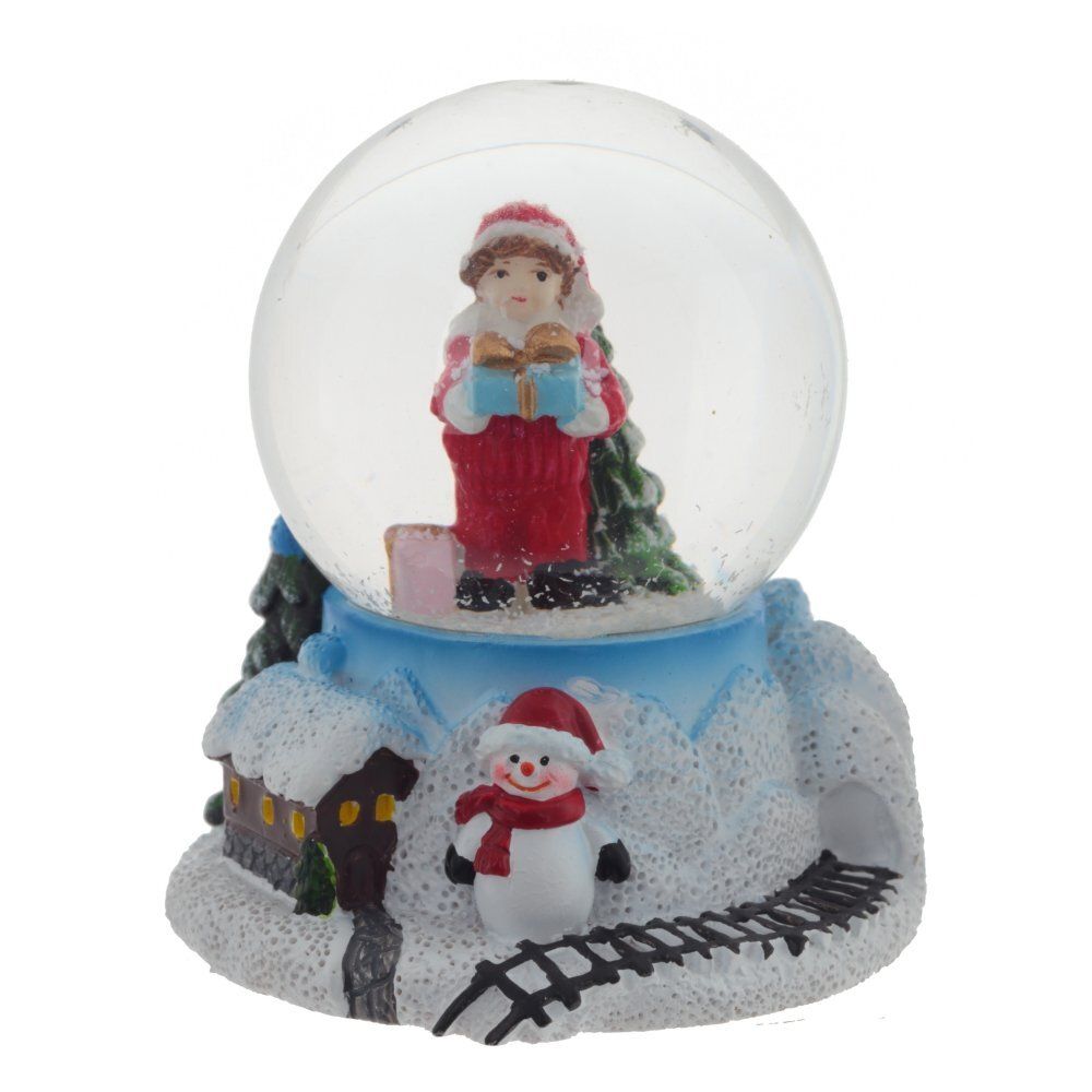 GAEM Фигурка декор в стекл шаре "Снеговик/Мальчик", D4,5 см, L5,5 W5,5 H6 см, 2в.