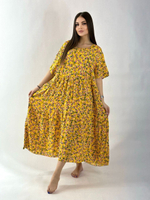 Платье ярусами короткое 65__1