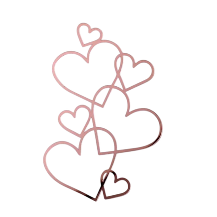 Топпер без шпажки " Дорога любви" розовый 11,5х16,5