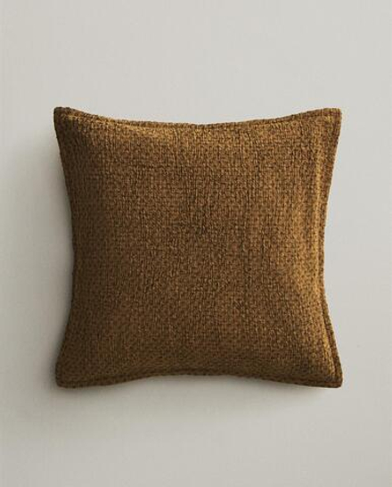 Zara Home наволочка декоративная из хлопка, горчичный, 45x45 см