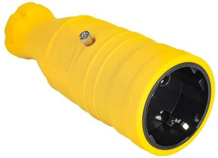 Розетка переносная OMEGA РБп14-1-0м IP20 желт. IEK OM-KR20-16-20-P1-00-K05