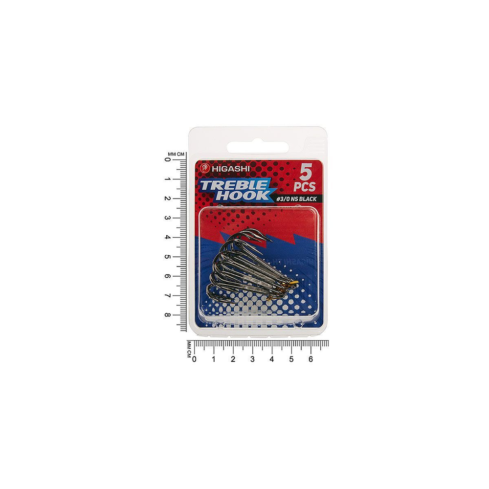 Крючок тройной HIGASHI TH-1 #8 NS Black