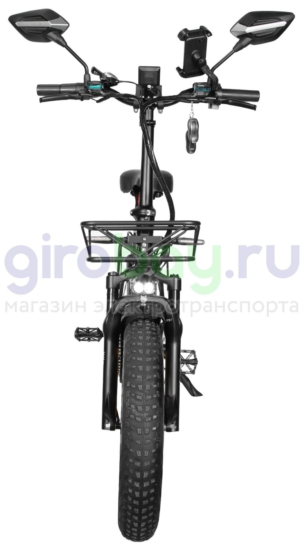 Электровелосипед Syccyba F10 Pro Dual 48V/23Ah (полный привод) - Салатовый обод фото №8