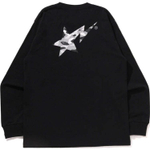 A Bathing Ape 1st Camo Sta L S Tee черный серый