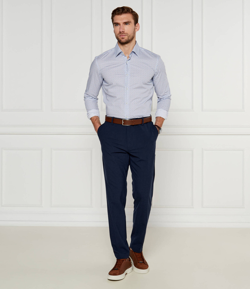 Брюки P-Kane-EL BOSS BLACK - темно-синий(50528379)