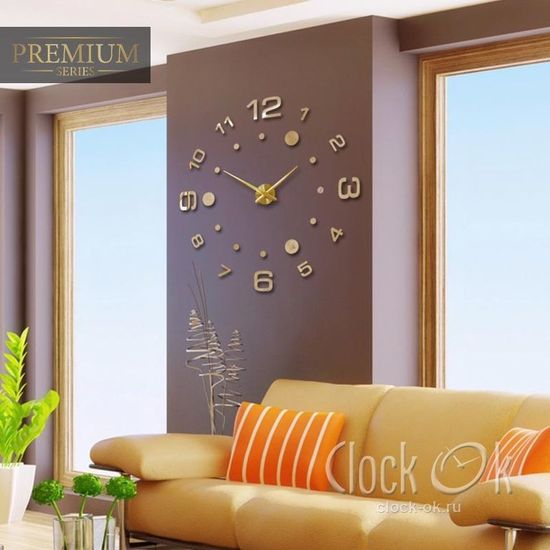 Настенные 3D часы Radius