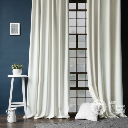 Готовый комплект штор и покрывала КАННИ (арт. BL10-275-01) - белый