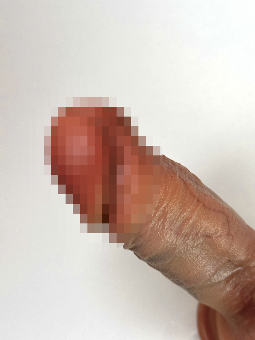 Фаллоимитатор на присоске с мошонкой №75S SGAN 3.7X15, телесный (10.5 рабочая длина)