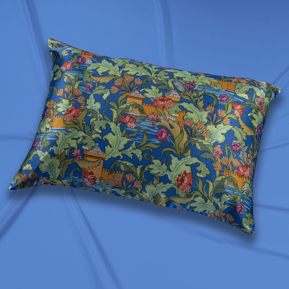 Наволочка 50x70 Mollen Рассвет васильково-синяя хлопковая