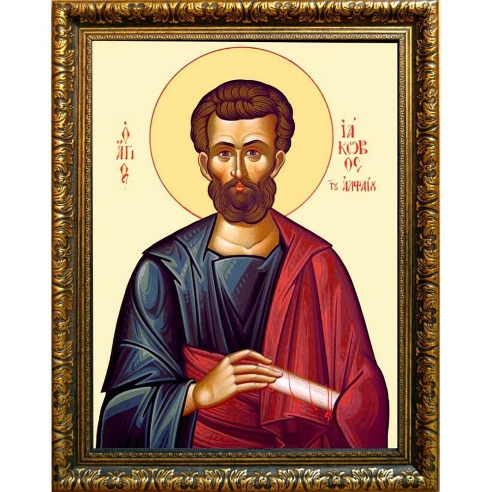 Иаков Святой апостол, брат Господень. Икона на холсте.
