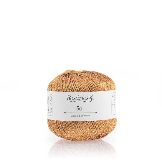 Пряжа ROSARIOS 4 Sol (44% хлопок, 35% полиэстер, 11% металлик, 10% полиамид)