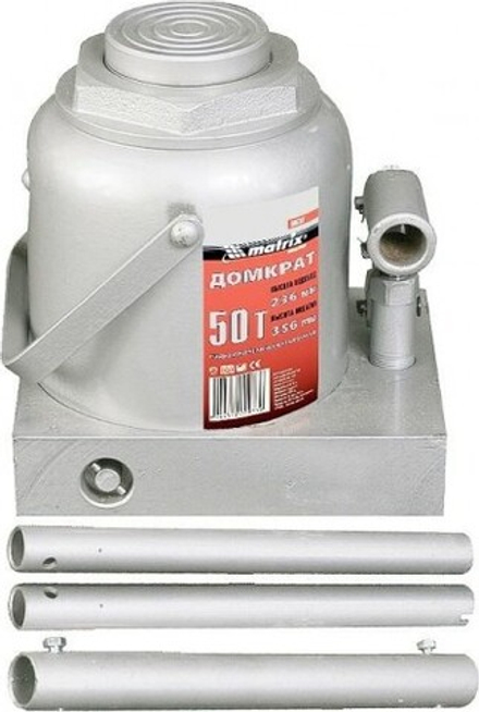 Домкрат бутылочный MATRIX MASTER 50 тонн (236/356 мм) 50737 50737