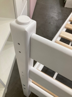 Кровать Сонечка Массив одноярусная белый 800*1900