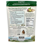 DelighTeas, Ayurvedic Stomach Relief & Happy Liver, травяной чай для выведения токсинов, без кофеина, 30 роскошных чайных пакетиков Pyramid, 120 г (4,2 унции)