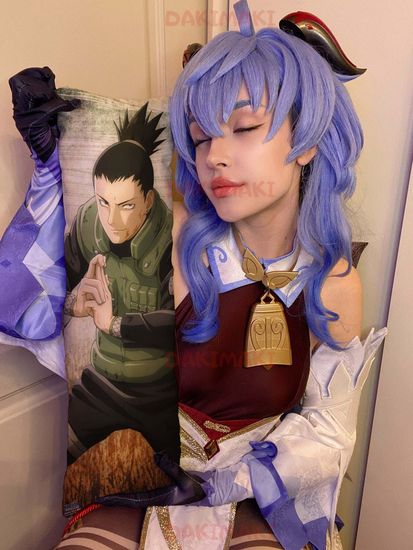 Мини дакимакура Неджи Хюга и Шикамару Нара из Наруто арт. M0569, 60х20 см