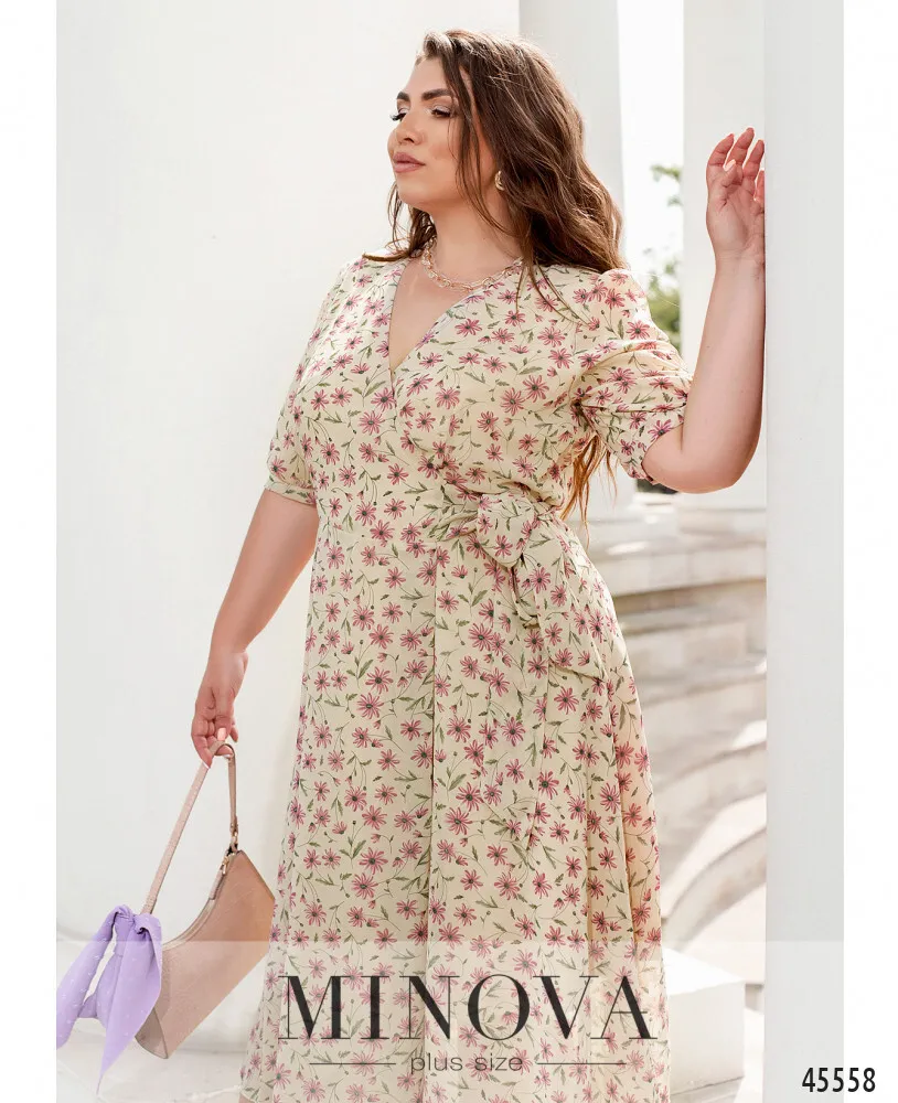 Платье 21-07-бежевый Minova