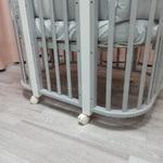 Кроватка детская Incanto Nuvola Exclusive 5 в 1 цвет серый/белый
