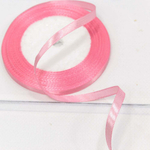 Лента Атласная 0,6см х 28м Сатин (Розовый)