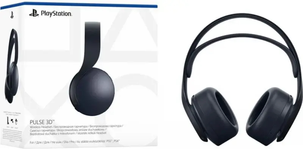 Беспроводные наушники с микрофоном Sony PULSE 3D, полуночный чёрный (Midnight Black)