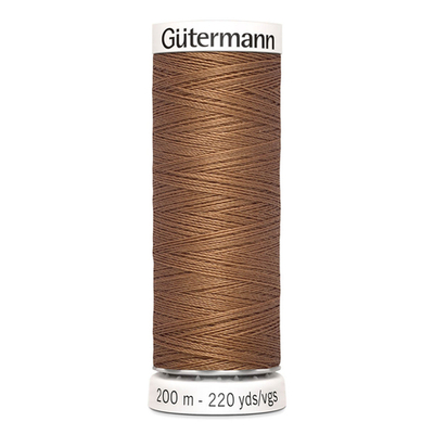 01 Нить Sew-All 100/200 м для всех материалов, 100% полиэстер Gutermann 748277 (842 средне серо-коричневый)