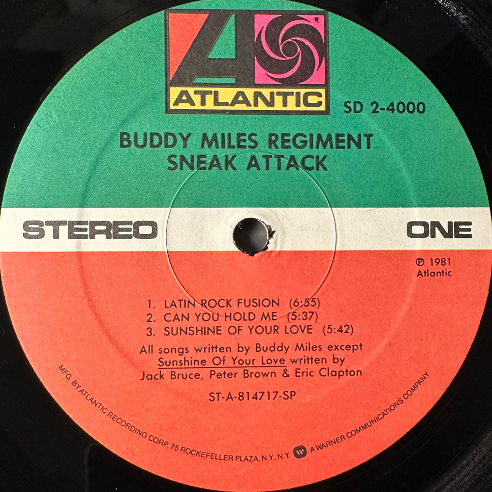 Buddy Miles Regiment ‎– Sneak Attack 2LP (США 1981г.)