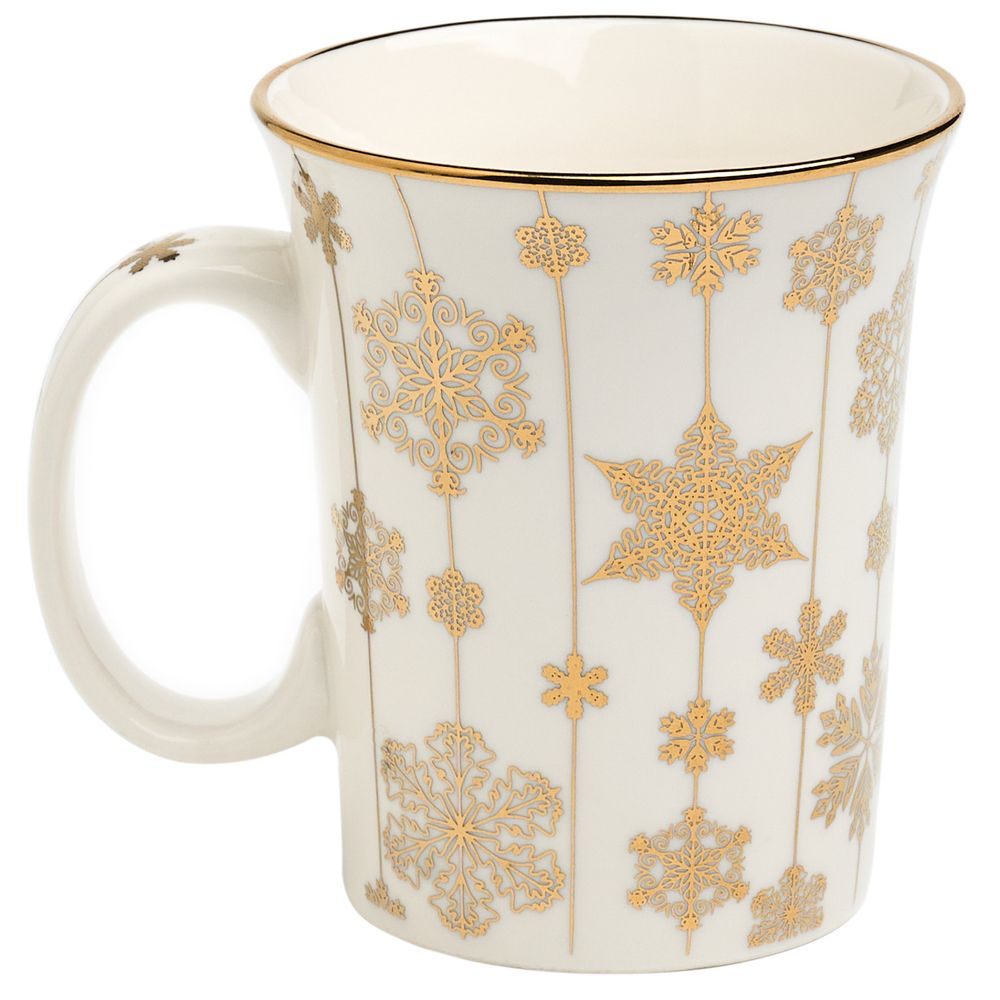 КРУЖКА LEFARD 310МЛ ЗОЛОТО СНЕЖИНКИ МАЛ УП=12ШТ