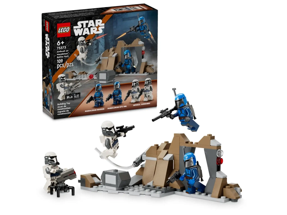 Конструктор LEGO Star Wars 75373 Боевой набор: Засада на Мандалоре