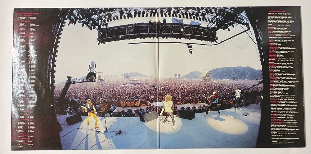 Винтажная виниловая пластинка LP Scorpions World Wide Live (Germany 1985) (Poster) Still Loving You