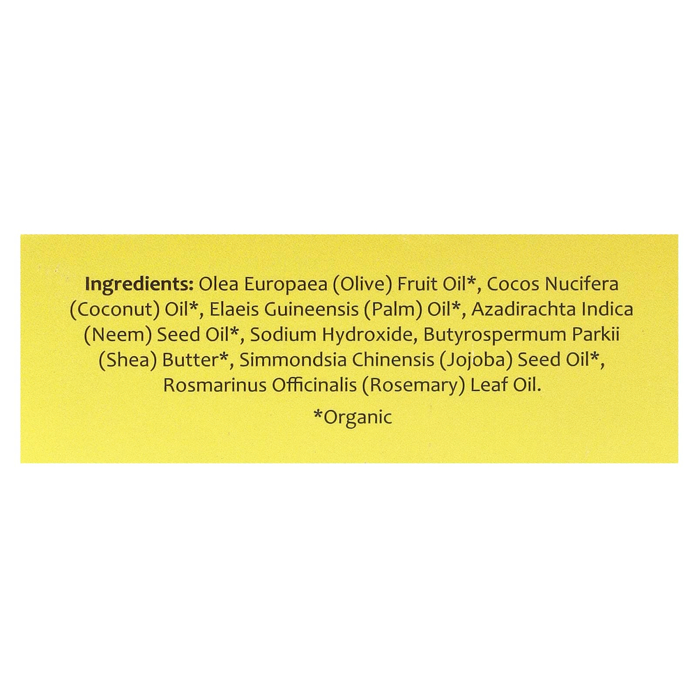 Organix South, TheraNeem®, очищающее мыло с ним, максимальная сила действия, для чувствительной кожи, 113 г (4 унции)