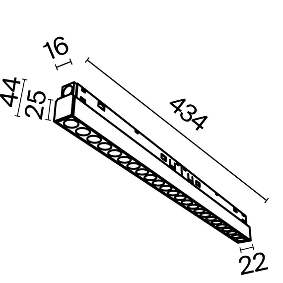 Трековый светильник Точки / Points Exility 2700-6000K 24Вт 36° Dim Dali1 Technical tr031-4-24wtw-dd-b