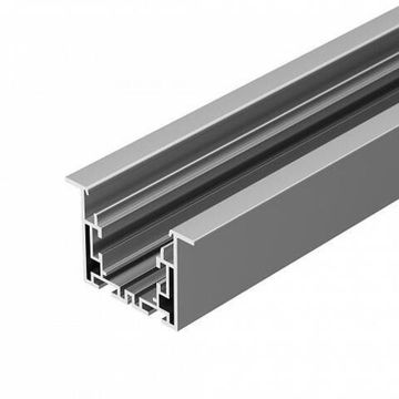 Профиль с экраном для прямоугольных светильников 2.5м 021176 серебристый S2-LINIA55-F-2500 ANOD+OPAL Arlight
