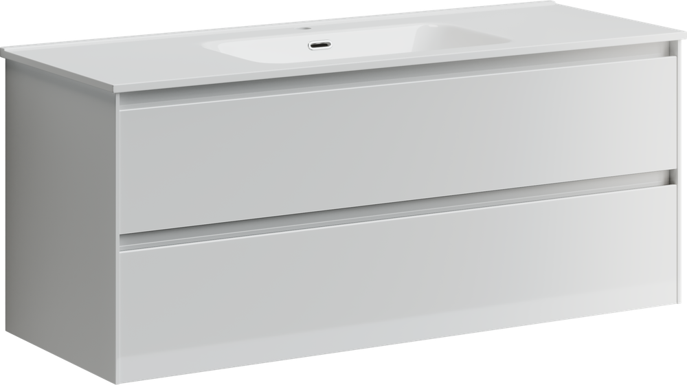 Тумба с раковиной Sancos Cento, 119 см., эмаль белый, CN120-2W