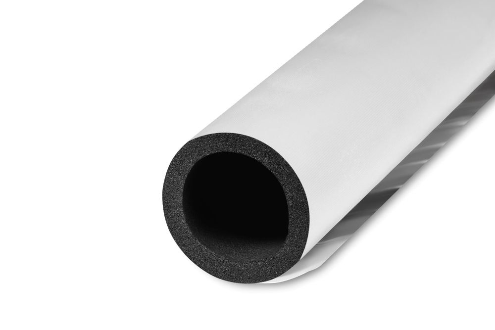 Трубка из вспененного каучука K-FLEX ST с покрытием IN CLAD grey толщина 25 мм Тмакс=80°C серый