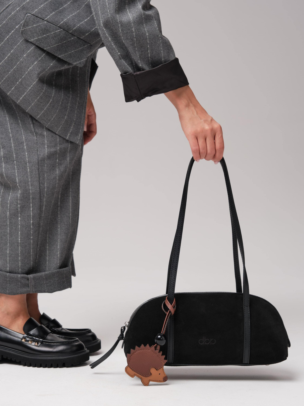 Женская замшевая сумка DBR 31225 черный