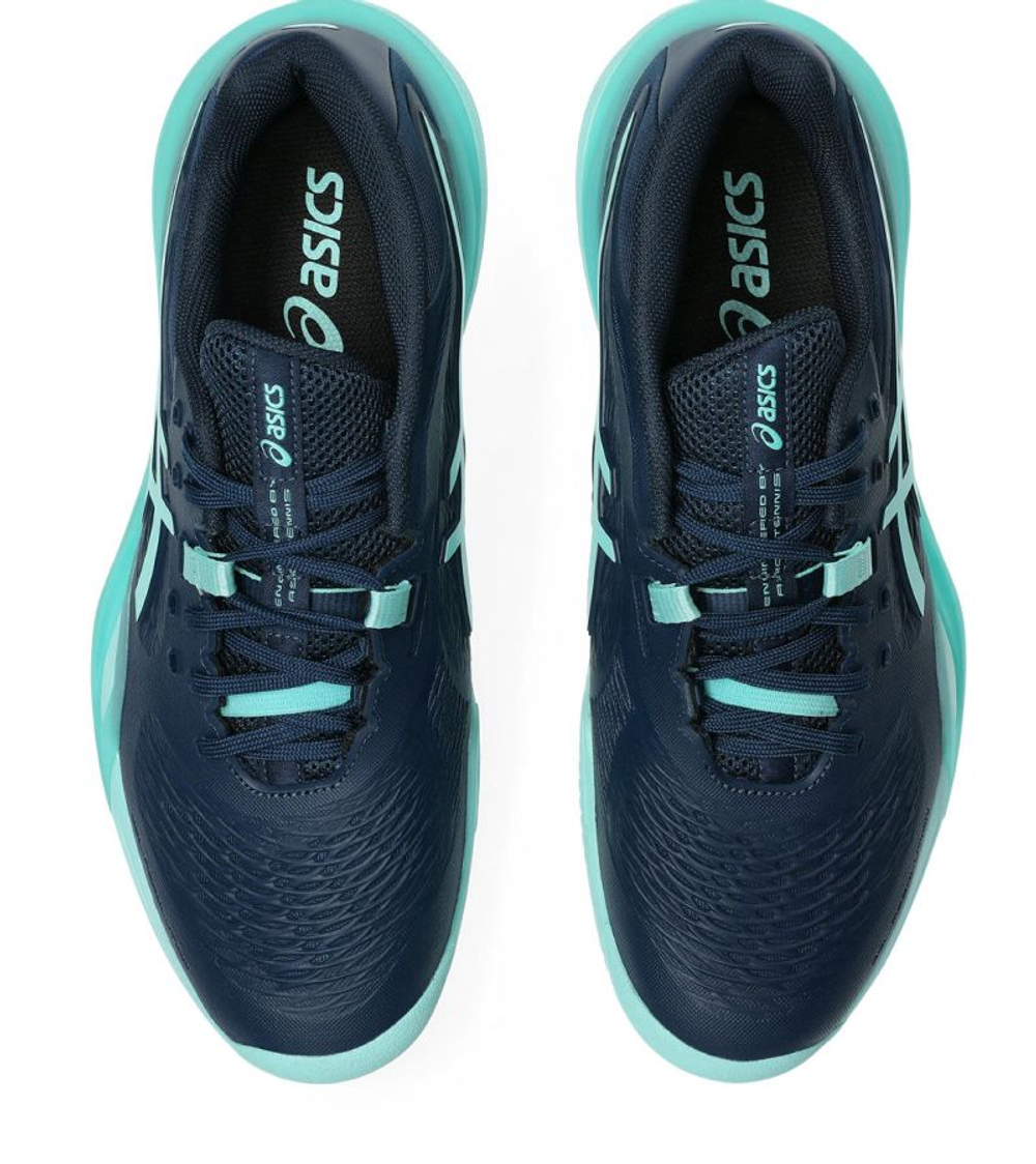 Мужские кроссовки теннисные Asics Gel-Resolution X Clay - night sky/illuminate mint