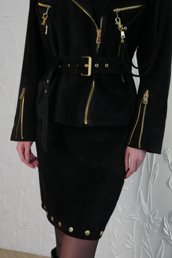 Косуха замшевая "Черное золото"