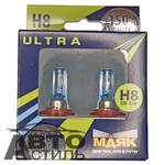 Автолампа H8 12V 55W (PGJ19-1) Маяк +150% White Vision 82820WV+150 (к-т)