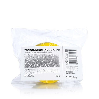 ВЫВЕДЕН! MI&KO кондиционер твёрдый для всех типов волос, 60 мл, 60 г