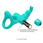 Виброкольцо Baile Pretty Love Figgy 9,8 см с подхватом и зайчиком